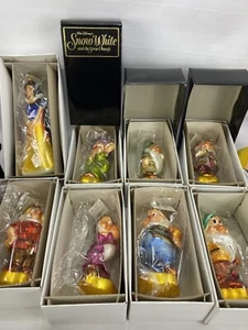 Christopher Radko Snow White and The Seven Dwarfs Ornament Set Of 8 Pieces - Picture 1 of 20