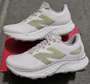 New Balance Women's Fresh Foam x EVOZ v3 Running Shoes, Beige/Lime/White, US 8 - Picture 1 of 9