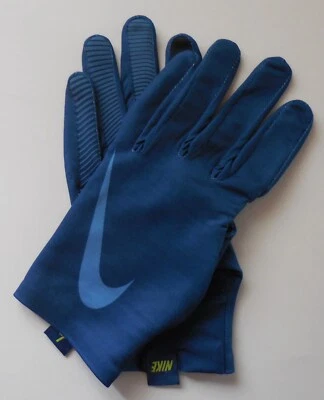 Nike Base Layer Cold Weather Run Gloves Men Court Blue/LT Lemon Twist/D Blue L - Image 1 of 4