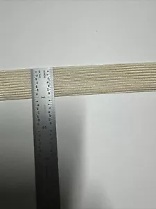 Rice Uniform Flat Braid- Beige/off White 8082W- 1” Wide - 100 Yards- Made In USA - Picture 1 of 3