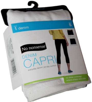 No Nonsense Women's White Denim Capri Leggings Small (4-6) - Image 1 of 4