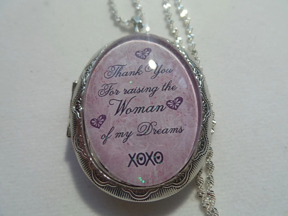  LOCKET- THANKS FOR RAISING THE WOMAN OF MY DREAMS MOTHER IN LAW - Image 1 of 1