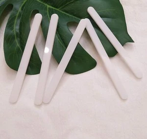 20pcs 4.72" Reusable Acrylic Popsicle Sticks White Ice Cream Kids Projects - Picture 1 of 8