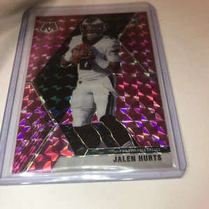 Panini Mosaic Jalen Hurts 2020 camuflaje rosa Prizm novato radiocontrol #222 Eagles QB MVP? - Imagen 1 de 4