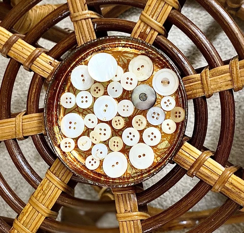 Vintage Mother of Pearl Buttons Cover