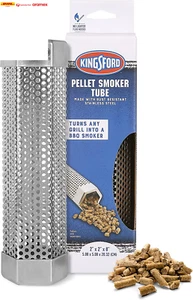 8 Inch Pellet Smoker Tube Hexagon with Box | Pellet Tube Smoker Turns Any Grill - Picture 1 of 5