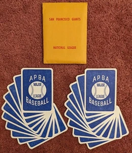 1985 APBA San Francisco Giants MLB baseball card SET OF 20 true 1st ED1 - Imagen 1 de 3