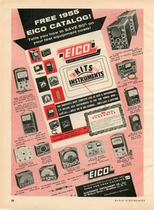 Magazine Print Ad EICO 1955 Electronic Instrument Co Catalog Brooklyn NY - Picture 1 of 2
