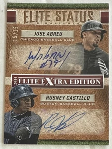 2014 Elite Extra Edition Jose Abreu Rusney Castillo Elite Status Dual Auto /15 - Picture 1 of 2