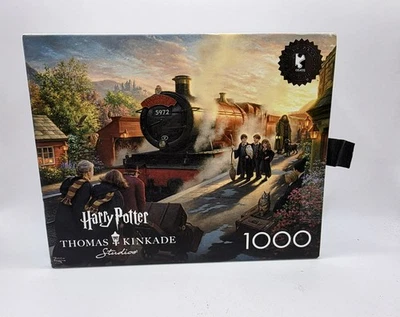  NOVO Quebra-cabeça Selado Harry Potter Hogwarts Express 1000 peças Thomas Kinkade - Imagem 1 de 4