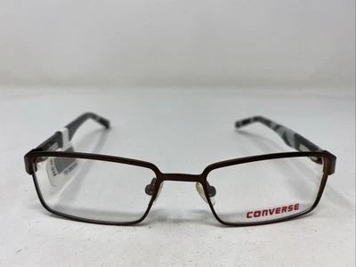 Marco de gafas de borde completo de metal marrón 47-16-125 Converse K012 3319 Foto 1 de 4