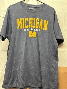 Michigan Wolverines Go Blue Performance T Shirt XL Nice, Blue - Picture 1 of 3