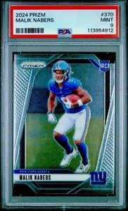2024 PANINI PRIZM #370 MALIK NABERS ROOKIE (RC) PSA 9 MINT - Bild 1 von 2