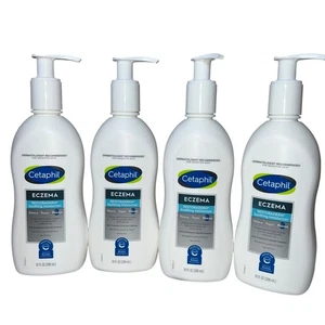 Menge 4 Cetaphil Restoraderm Ekzem Feuchtigkeitscreme 10 oz Ablaufdatum 12/25 Neu - Bild 1 von 3