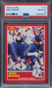 1989 Score Mike Rozier #172 PSA 10 GEM MINT - Picture 1 of 2