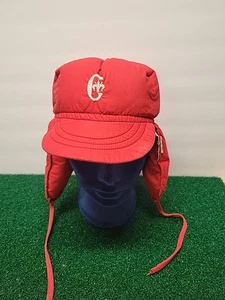 Vintage Made In Florence Red Sun Hat UV protection Retro Adjustable - Picture 1 of 8