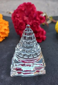 Shree Yantra Sri Crystal Quartz Energized Vastu Dosha Luck Fortune 40g Christmas - Picture 1 of 5