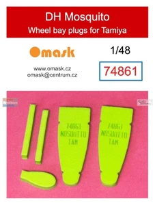 OMK74861 1:48 Omask Wheel Bay Plugs - DH Mosquito (TAM kit) - Picture 1 of 2