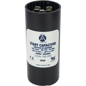 Appli Parts motor start capacitor 130-156 Mfd (microfarads) uF 250 VAC universal - Picture 1 of 8