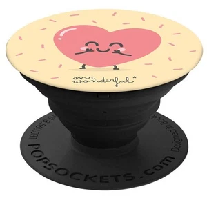 PopSockets Heart - Grip and Stand for Smartphone and Tablet Original Mr Wonderfu - Photo 1 sur 6