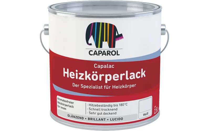 Caparol Capalac Heizkörperlack Weiß - 2,5 Liter - Bild 1 von 1