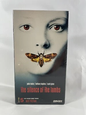 SILENCE OF THE LAMBS 1991 VHS Orion Horror Watermarks Sealed RARE RED FLIP - Image 1 of 4