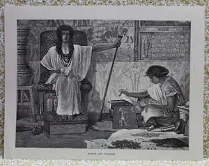 ORIGINAL EARLY 1900'S LITHOGRAPHS OF 1878 ECTHING JOSEPH & PHARAOH 11"X8.5" - Picture 1 of 7