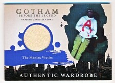 Cryptozoic Gotham Season 2 The Maniax Victim Wardrobe Relic #M10.5 - QTY AVAIL