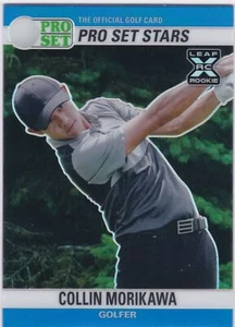 2021 Pro Set Sports Metal Stars Blue Prism #9 Collin Morikawa - Rookie RC 13/35 - Picture 1 of 2