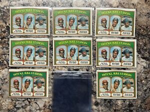 1972 Topps Baseball #87 Joe Torre Willie Stargell Hank Aaron Card Lot EX (8)