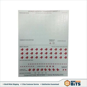 Horus Heresy Decal Transfer Sheet (Space Wolves & Thousand Sons) - Warhammer 40k - Bild 1 von 1