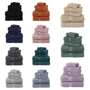 Luxury 100% Egyptian Cotton Super Soft 600GSM Bathroom Towels 6 Piece Bale Set - Picture 1 of 33