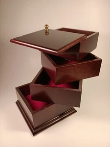 Schmuckkästchen Bombay Kirschholz Drehstil drehbar 1996 - Bild 1 von 8