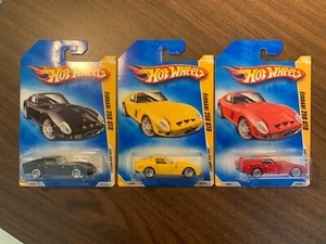 Hot Wheels Ferrari 250 GTO Lot of 3 VHTF Black, Yellow, and Red - Picture 1 of 7