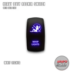 BLUE Laser LED Rocker Switch 5 Pin Dual Light 20A 12V ON OFF - WHIP LIGHTS (A) - Foto 1 di 6
