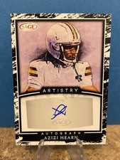 2022 Sage Artistry Football Azizi Hearn Rookie Auto #A-AH3 New England Patriots