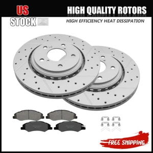 For 2018 - 2023 Honda Odyssey Front Disc Rotors Ceramic Brake Pads Kit - Picture 1 of 6