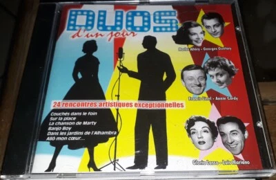 CD DUOS D UN JOUR 24 TITRES ANNIE CORDY BOURVIL JULIETTE GRECO PETULA CLARK .... - Photo 1/2