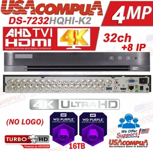 Hikvision ( OEM )32 CH DVR DS-7232HQHI-K2 TurboHD Tribrid (OPTIONAL HDD)
