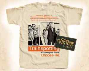 Vintage Trainspotting Natural Shirt Unisex Cotton Men Women S-5XL TH3419