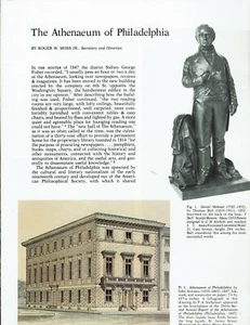 Athenaeum of Philadelphia Library Museum ORIGINAL ARTICLE FROM MAGZINE 1978 Phot - Picture 1 of 1