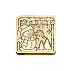 Christmas Wax Stamp Seal Fire Lacquer Brass Carved Seal Copper Head