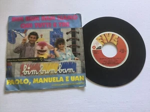 (Coll.) BIM BUM BAM SIAMO QUI TUTTI E TRE   vinile 45 GIRI Raro - Picture 1 of 2