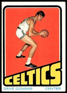 1972 TOPPS DAVE COWENS 7 EX BASKETBALL BOSTON CELTICS