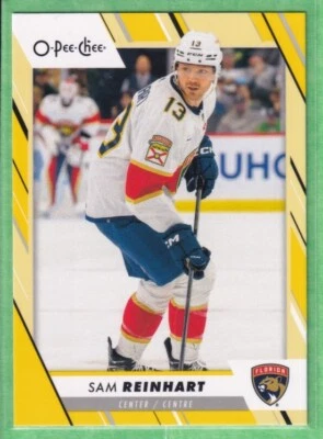 2023-24 O-Pee-Chee Yellow Border #484 Sam Reinhart Florida Panthers - Image 1 of 2