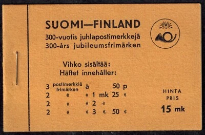Finland Booklet 1938 15 MK with 300th Anniversary of Post Issue - Image 1 of 2