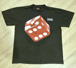 Vintage Oasis Shirt L Europe Tour 1997 Definitely Maybe Blur Beatles Reprint U2 - Picture 1 of 8