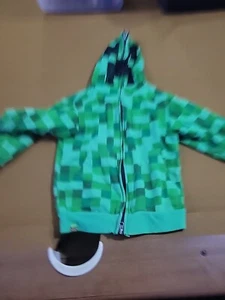 Jinx Minecraft By Mad Engine Pixelated Green Hoodie. Size XS/ Youth - Picture 1 of 5