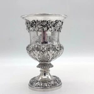 Antigua copa de vino de plata William VI Londres 1831 familia Barnard - Imagen 1 de 12