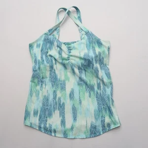 Marmot Womens Athletic Tank Top Size Medium Blue Shelf Bra Stretchy Cross Back - Picture 1 of 9